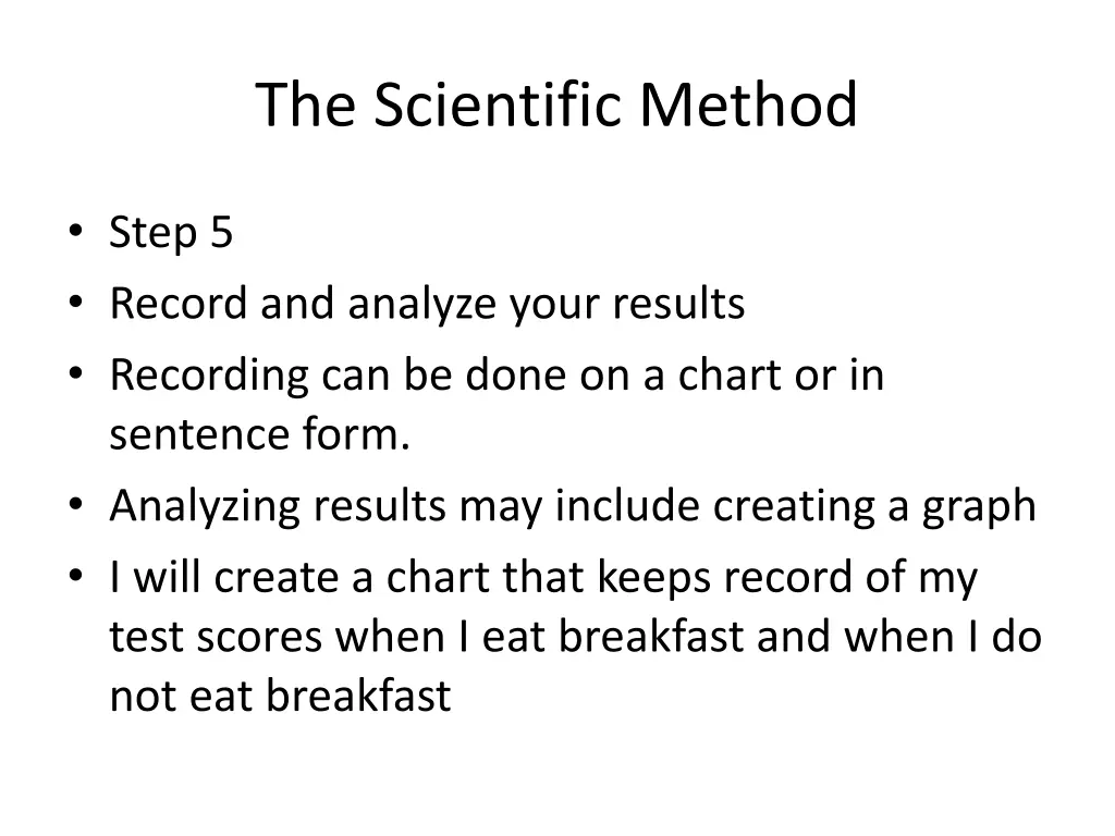 the scientific method 6