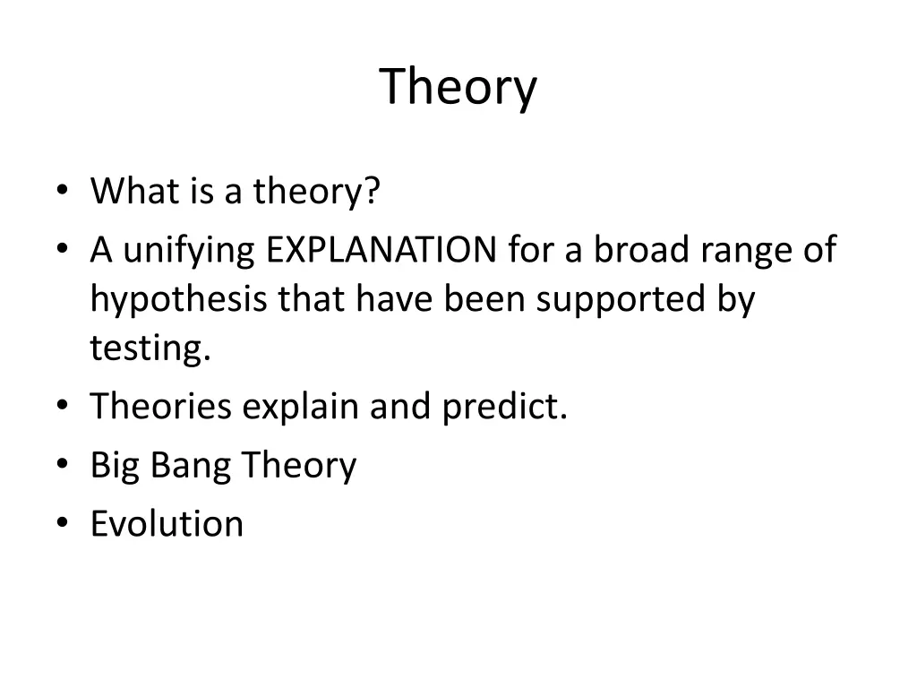 theory