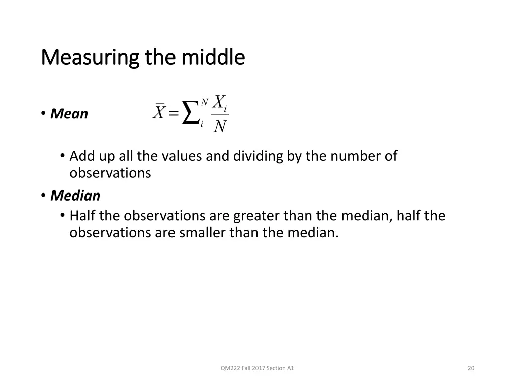 measuring the middle measuring the middle