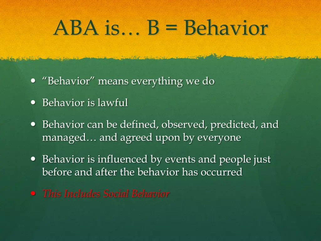 aba is b behavior