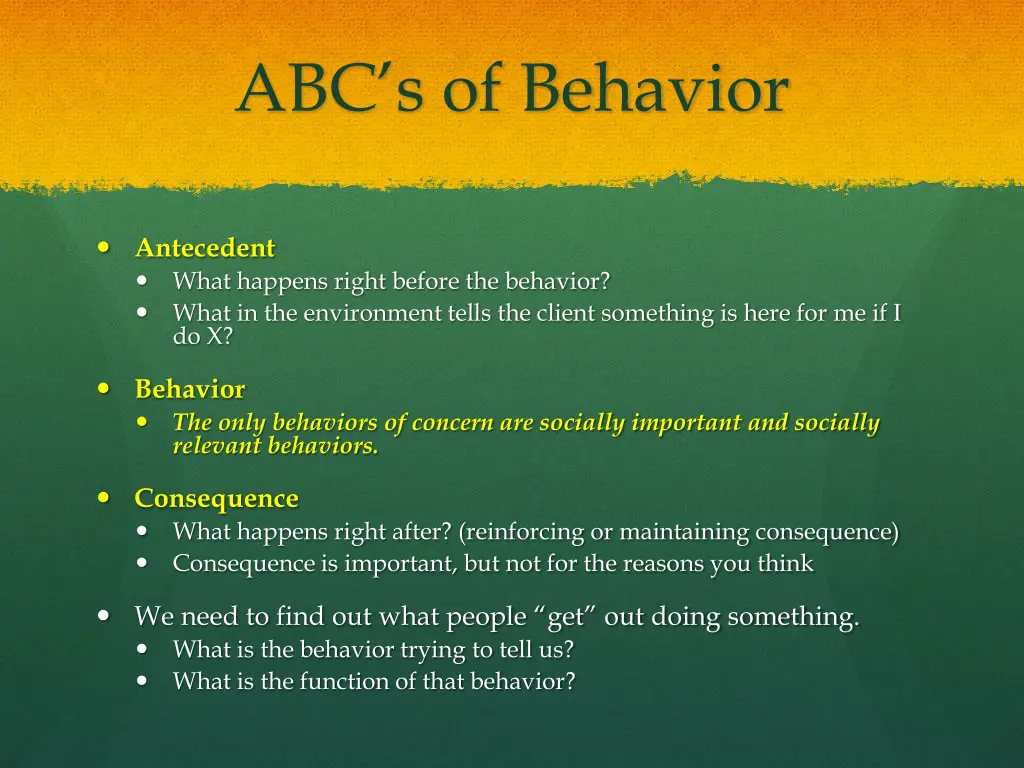 abc s of behavior