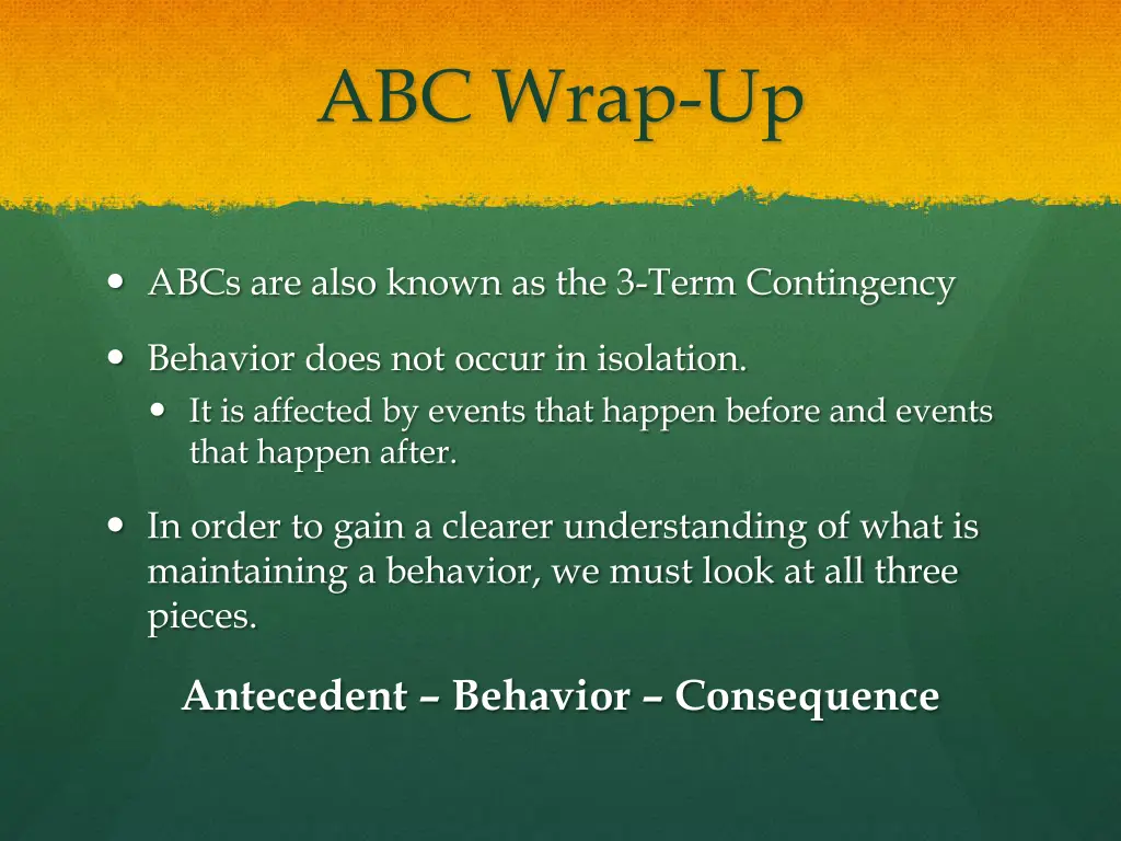 abc wrap up