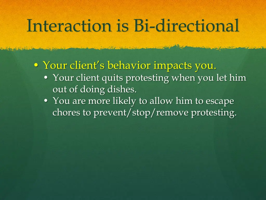 interaction is bi directional 1