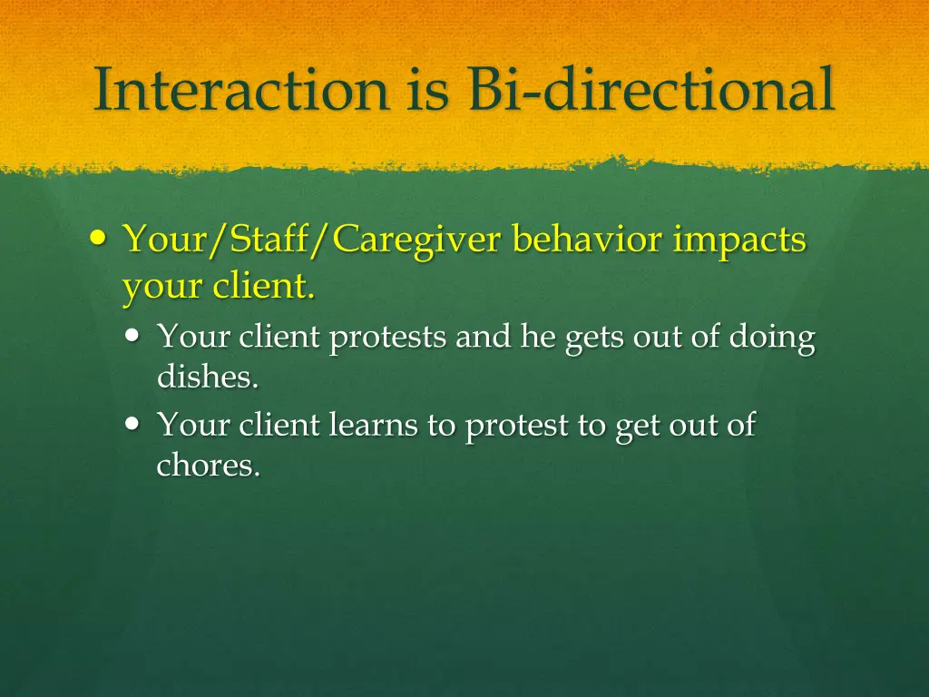 interaction is bi directional