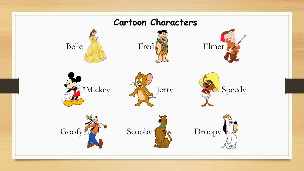 cartoon characters