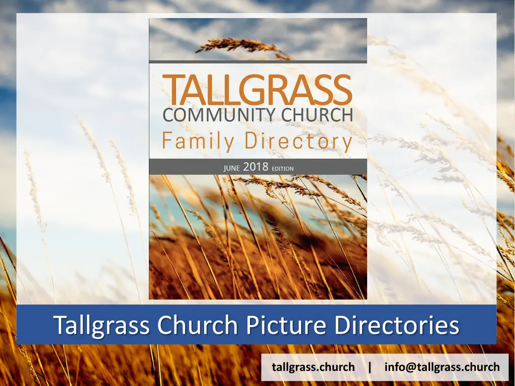 tallgrass church picture directories