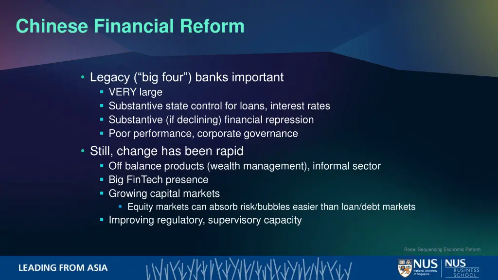 chinese financial reform