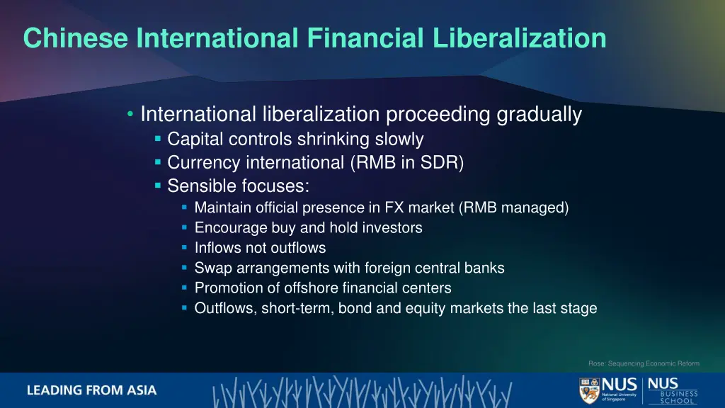 chinese international financial liberalization