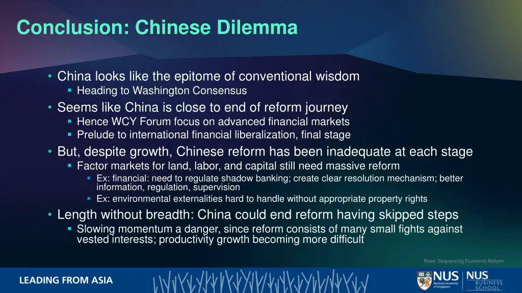 conclusion chinese dilemma