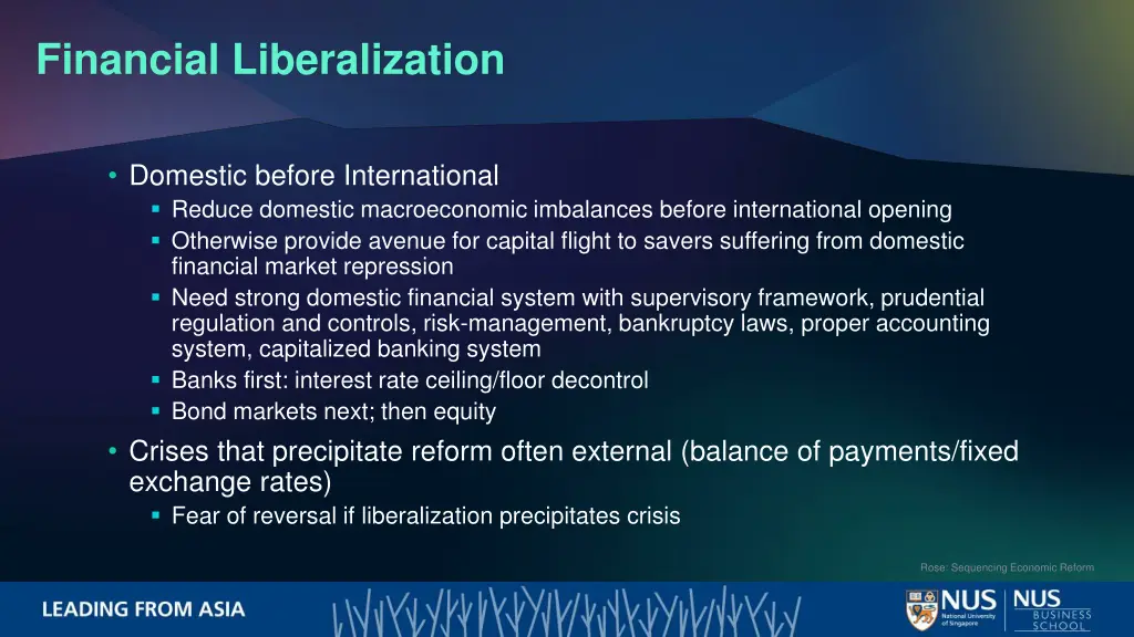 financial liberalization