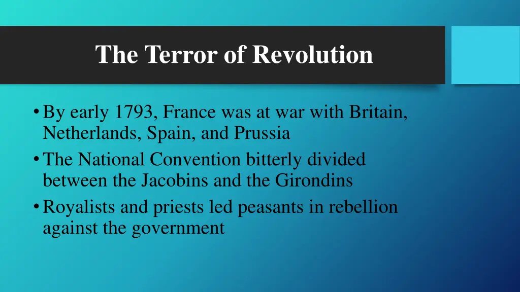 the terror of revolution