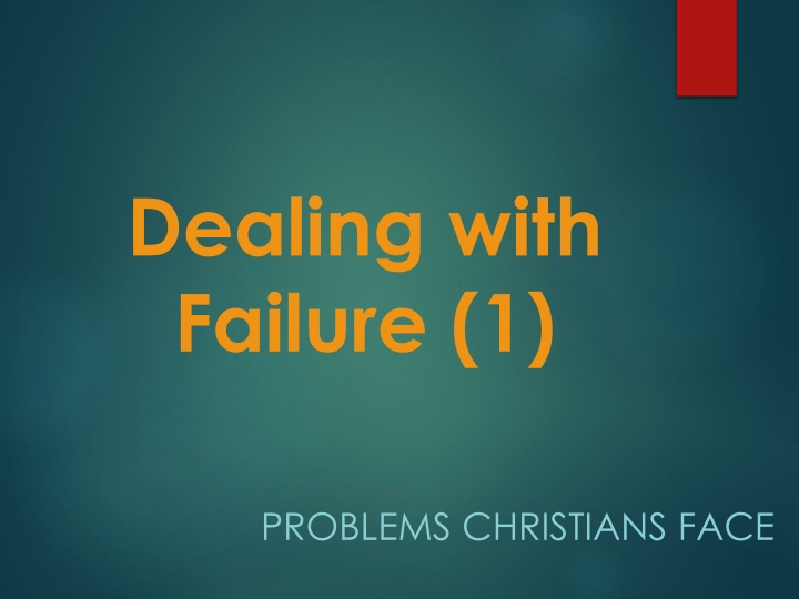 dealing with failure 1