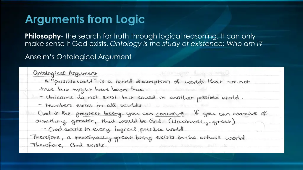 arguments from logic