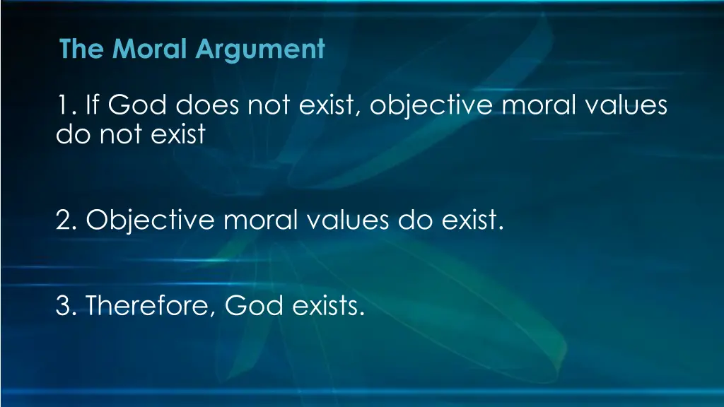 the moral argument