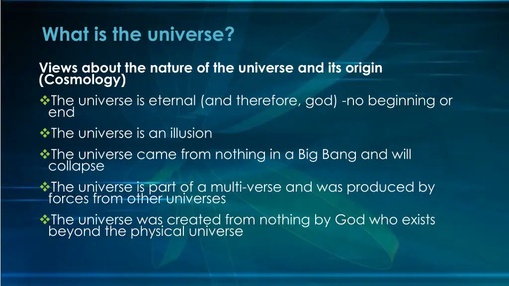 what is the universe