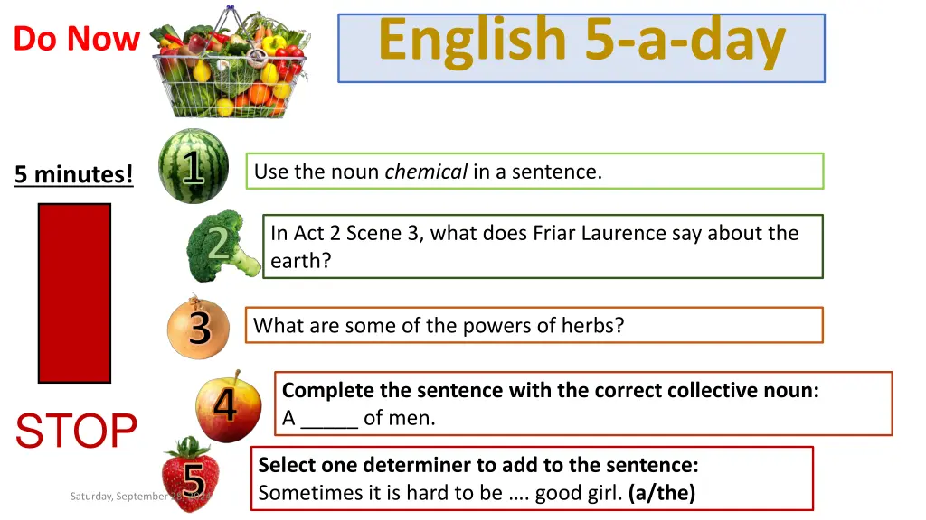 english 5 a day 1