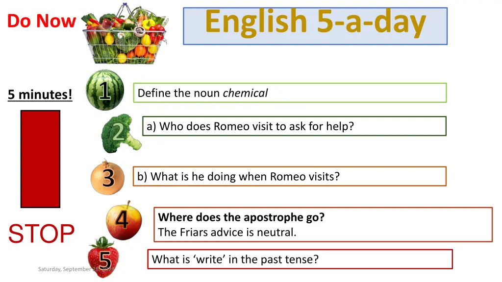 english 5 a day