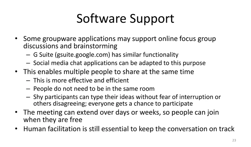 software support