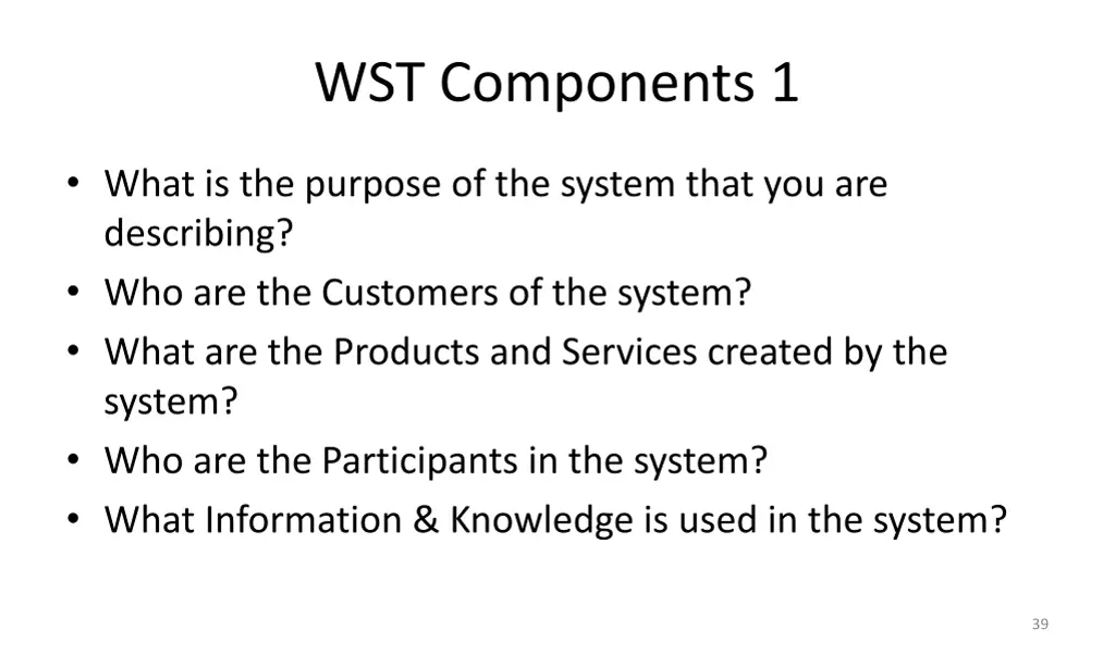 wst components 1