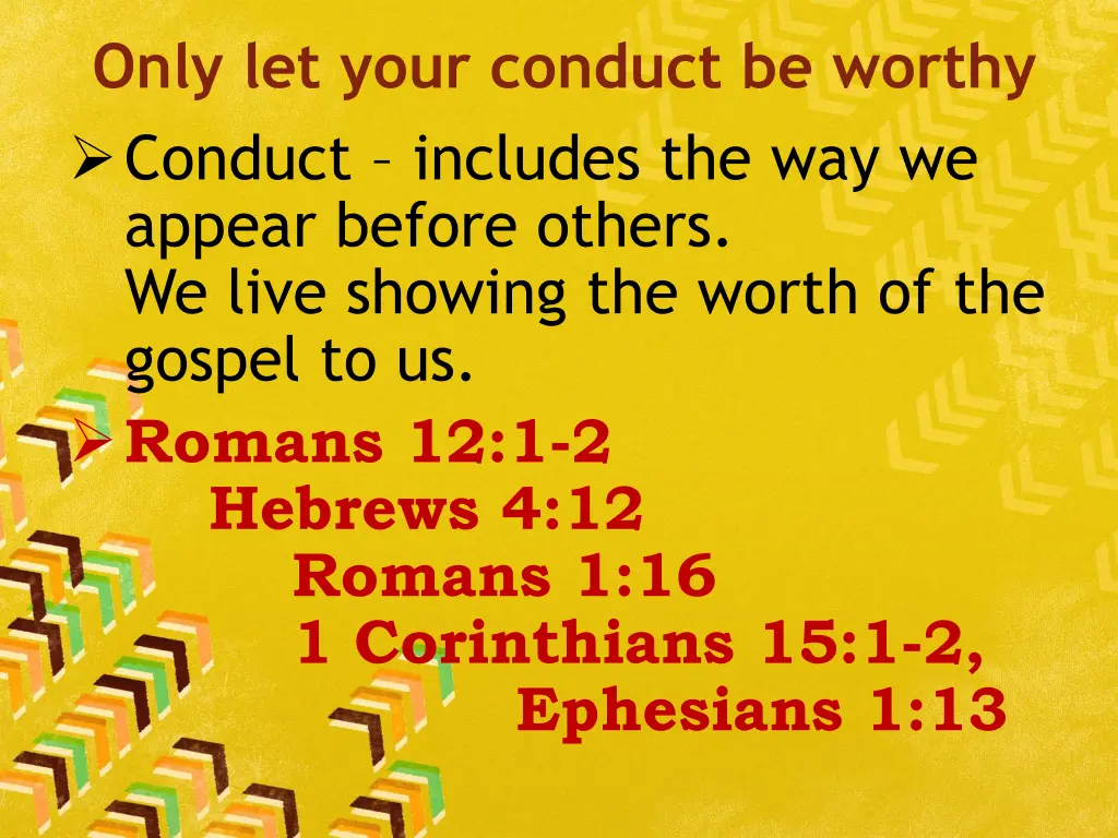 only let your conduct be worthy 1