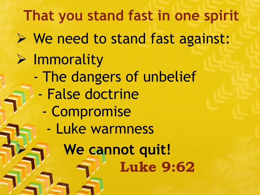 that you stand fast in one spirit 1