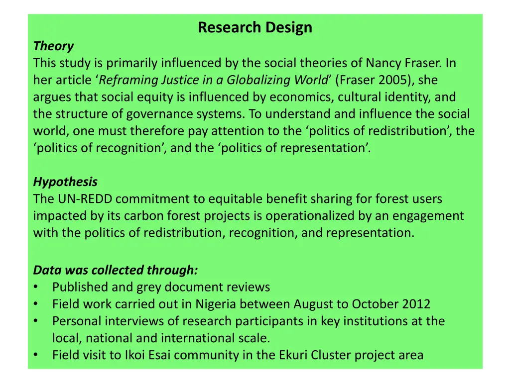 research design