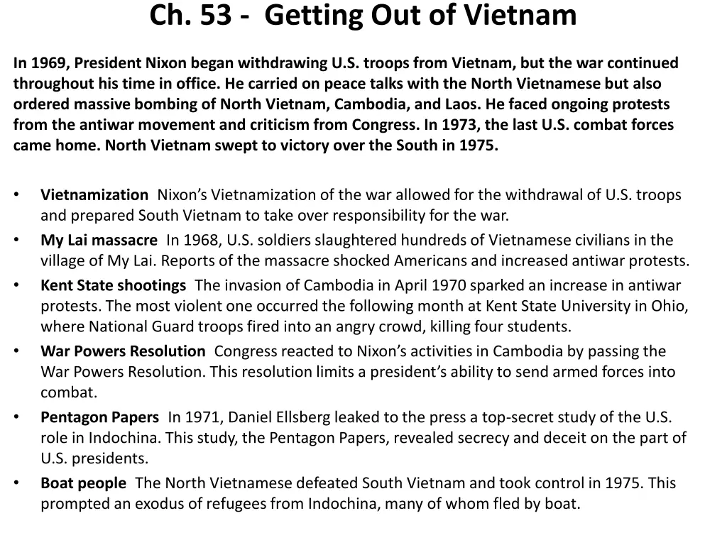 ch 53 getting out of vietnam