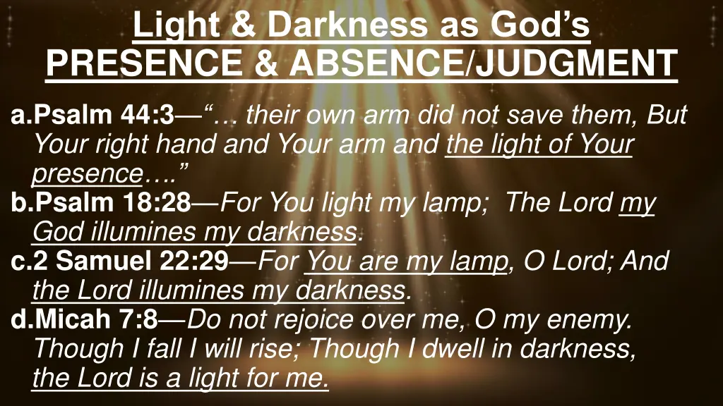 light darkness as god s presence absence judgment 1