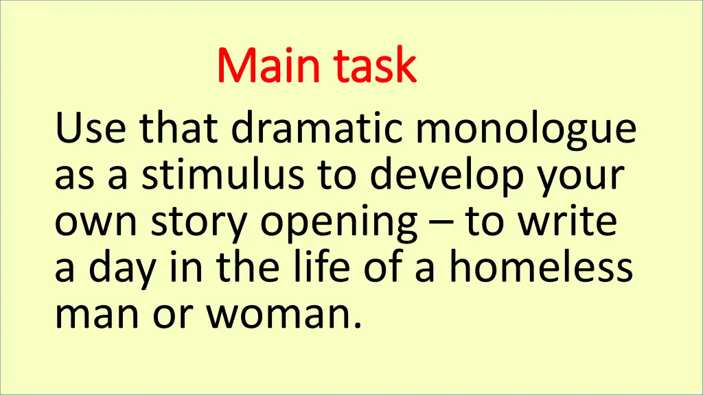 main task main task