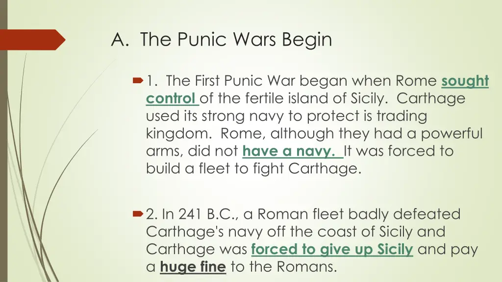 a the punic wars begin