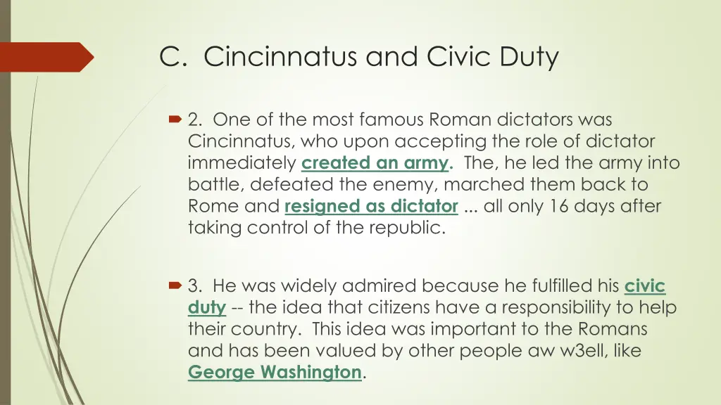 c cincinnatus and civic duty 1