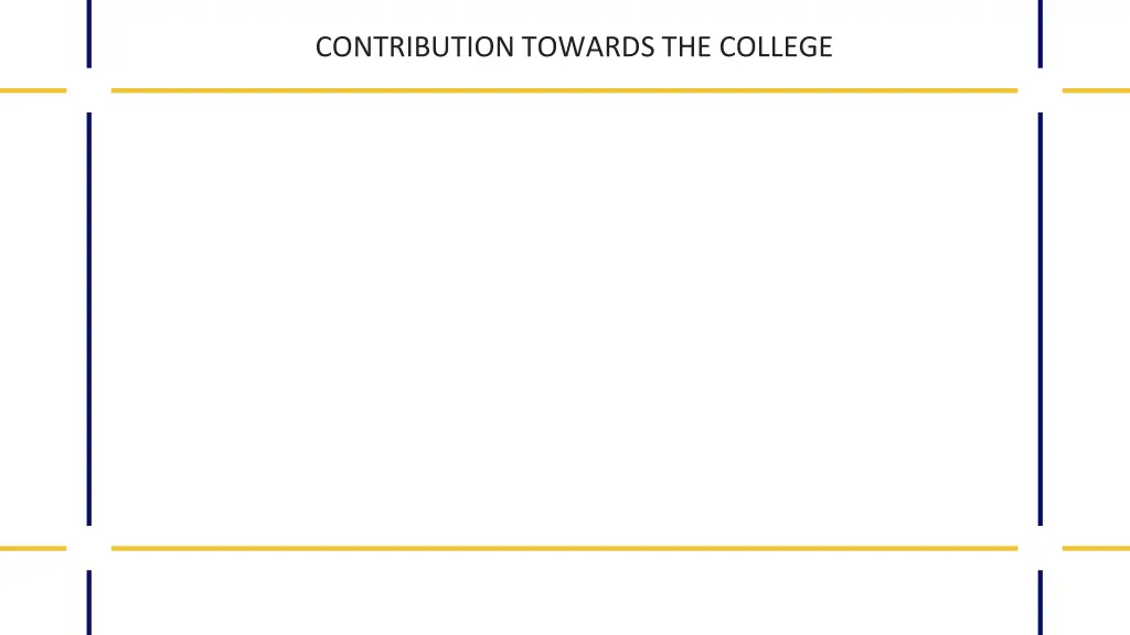 contribution towards the college