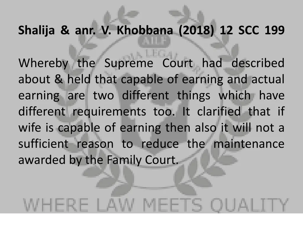 shalija anr v khobbana 2018 12 scc 199