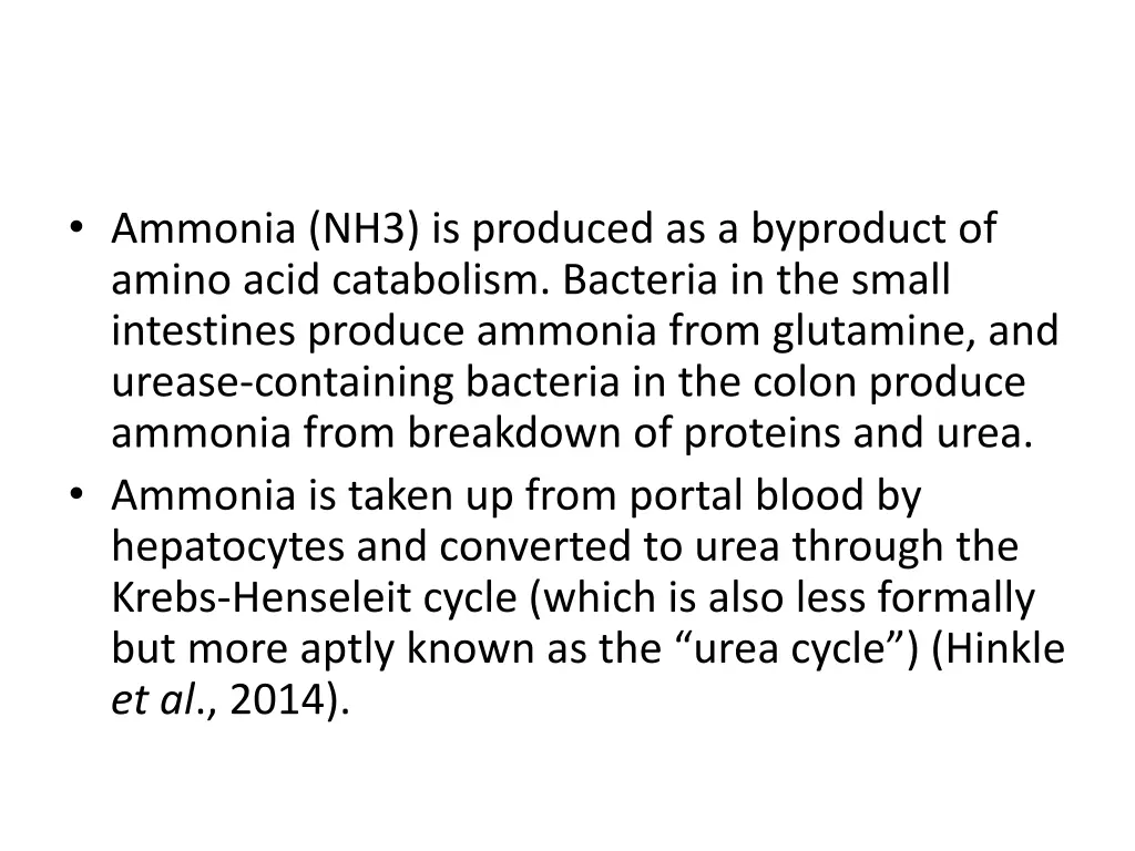 ammonia nh3 is produced as a byproduct of amino