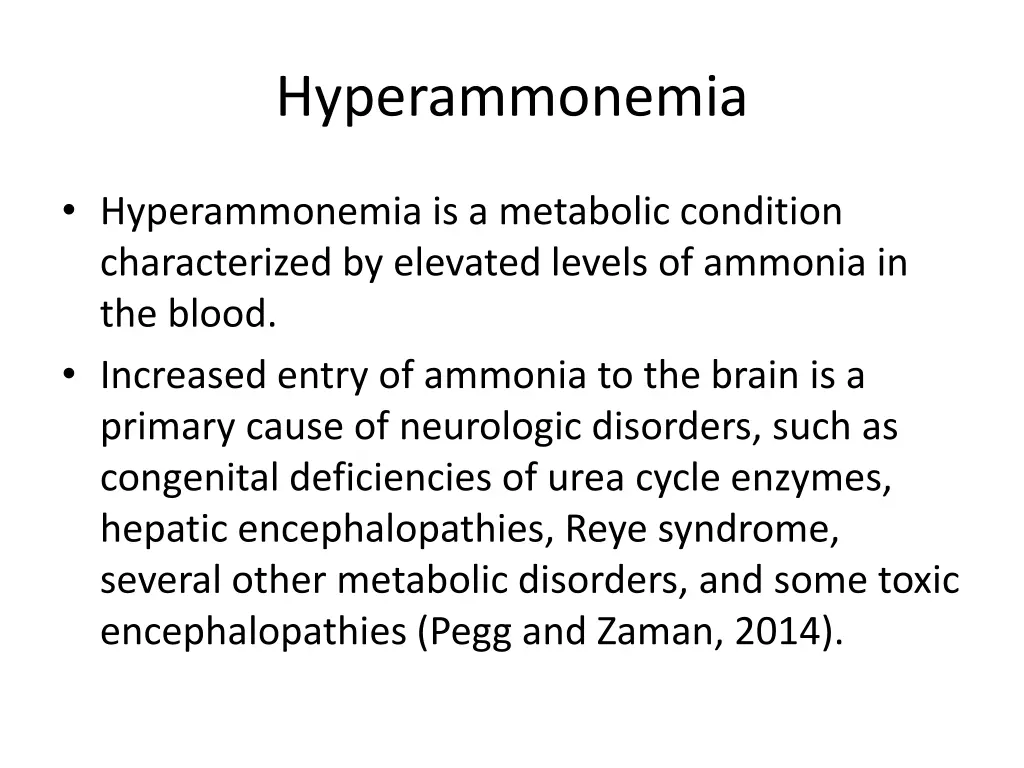 hyperammonemia