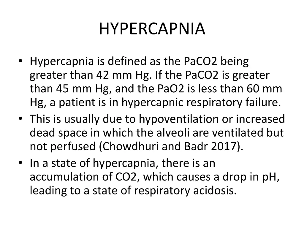 hypercapnia