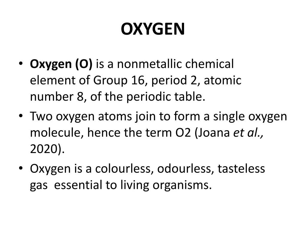 oxygen