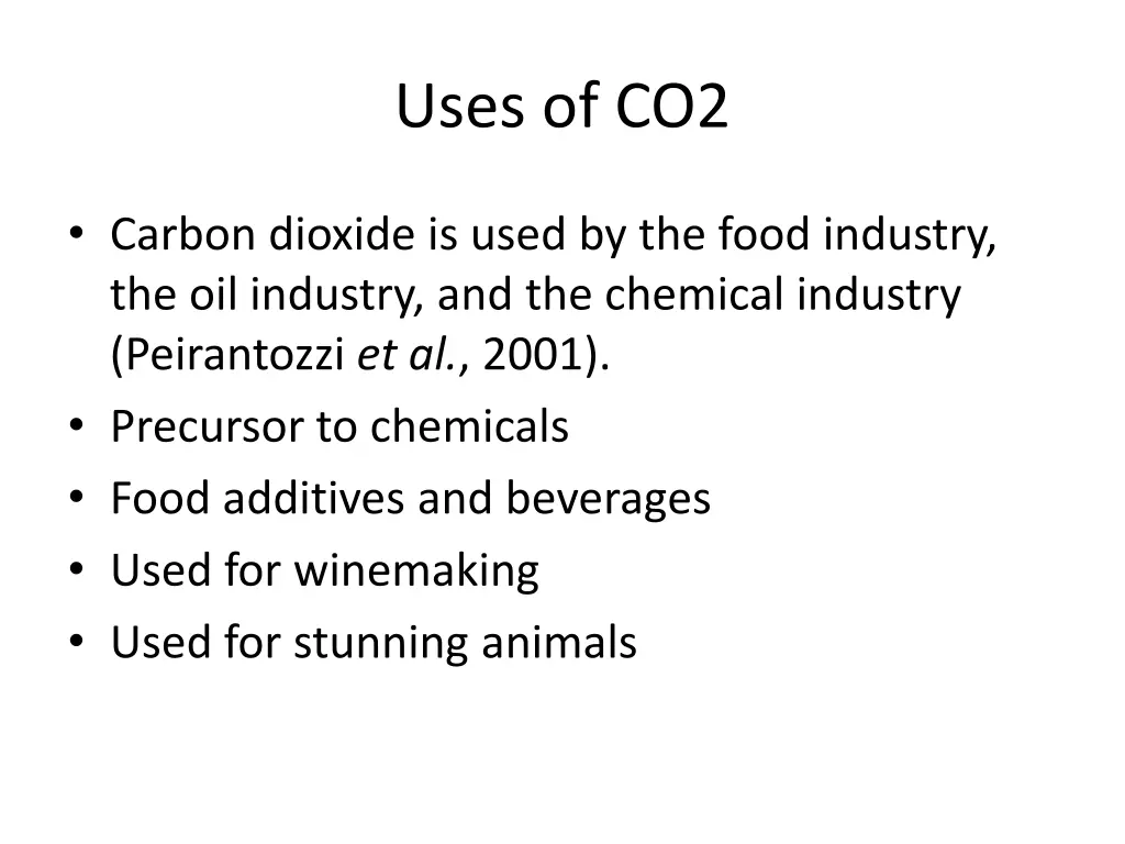 uses of co2