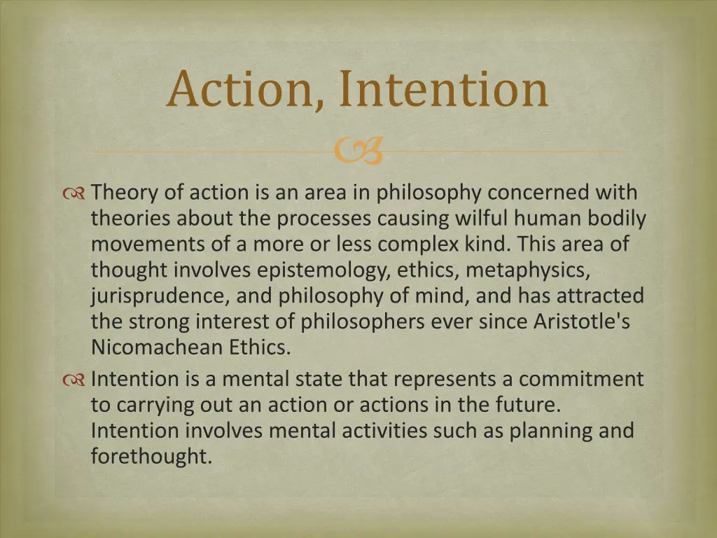 action intention