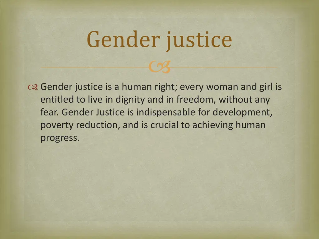 gender justice