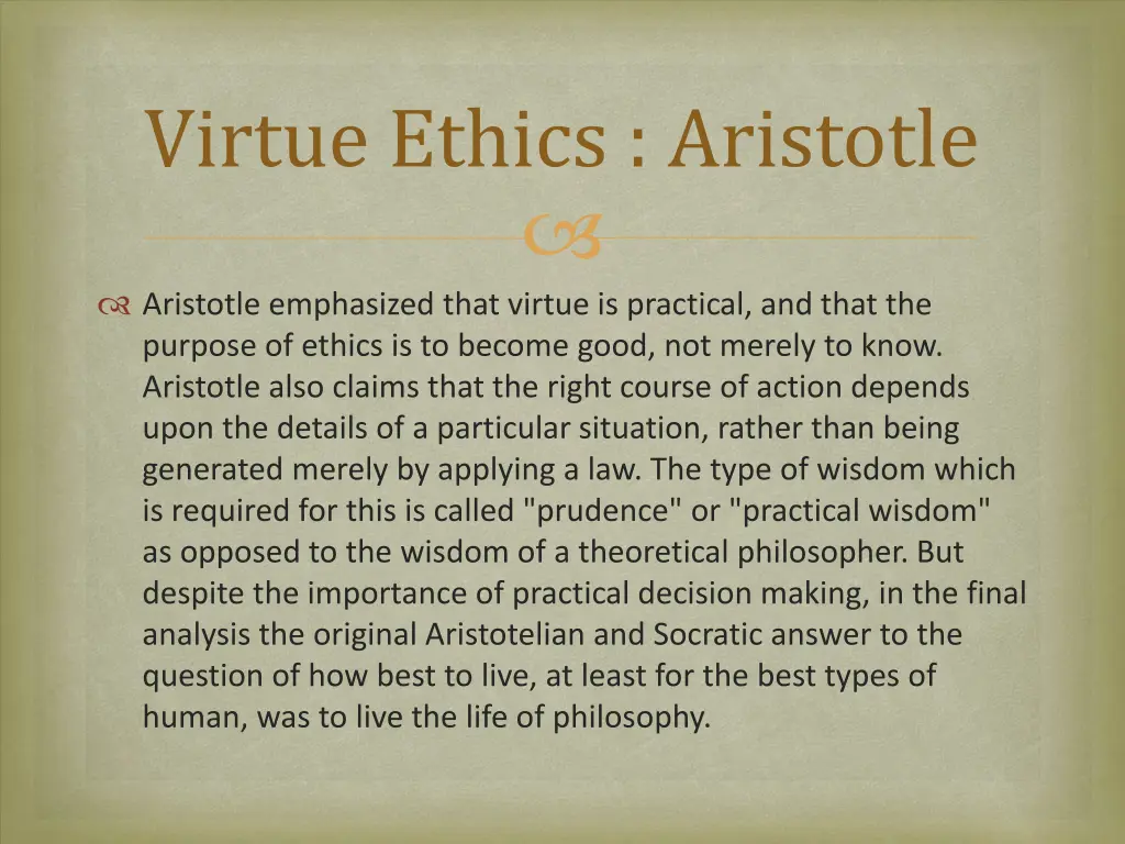 virtue ethics aristotle