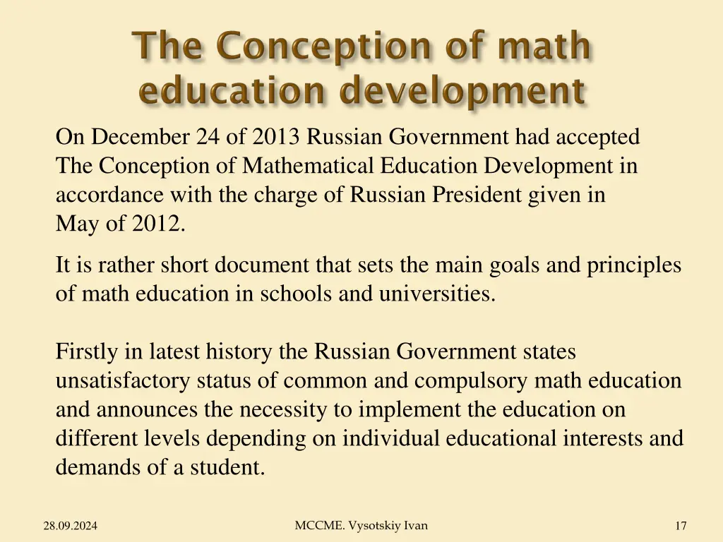 on december 24 of 2013 russian government