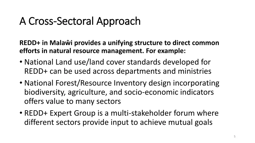 a cross a cross sectoral approach sectoral