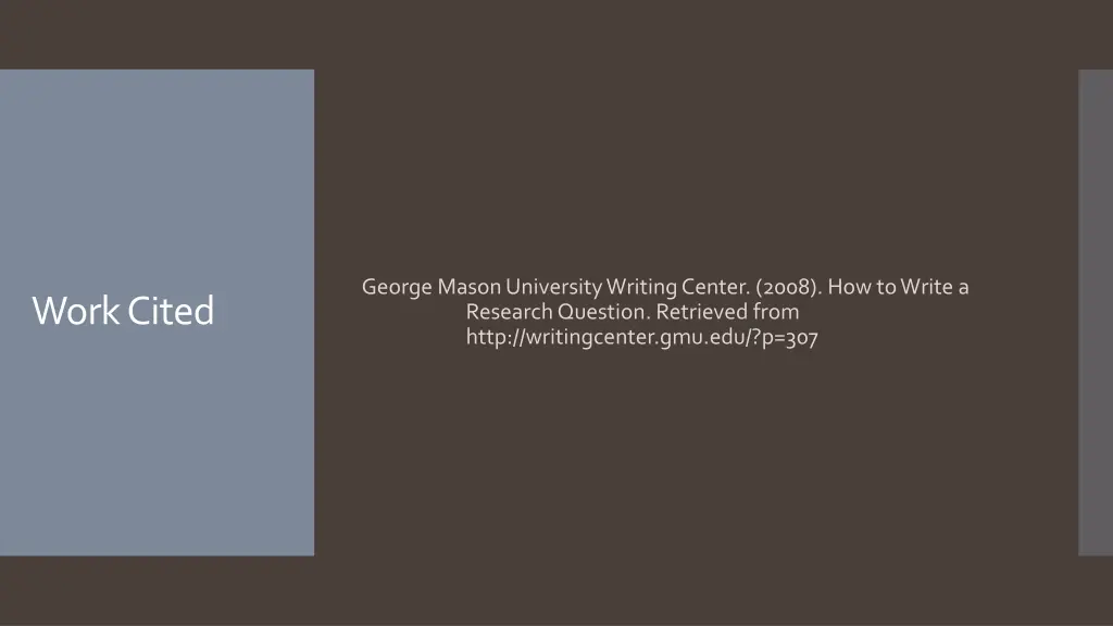 george mason university writing center 2008