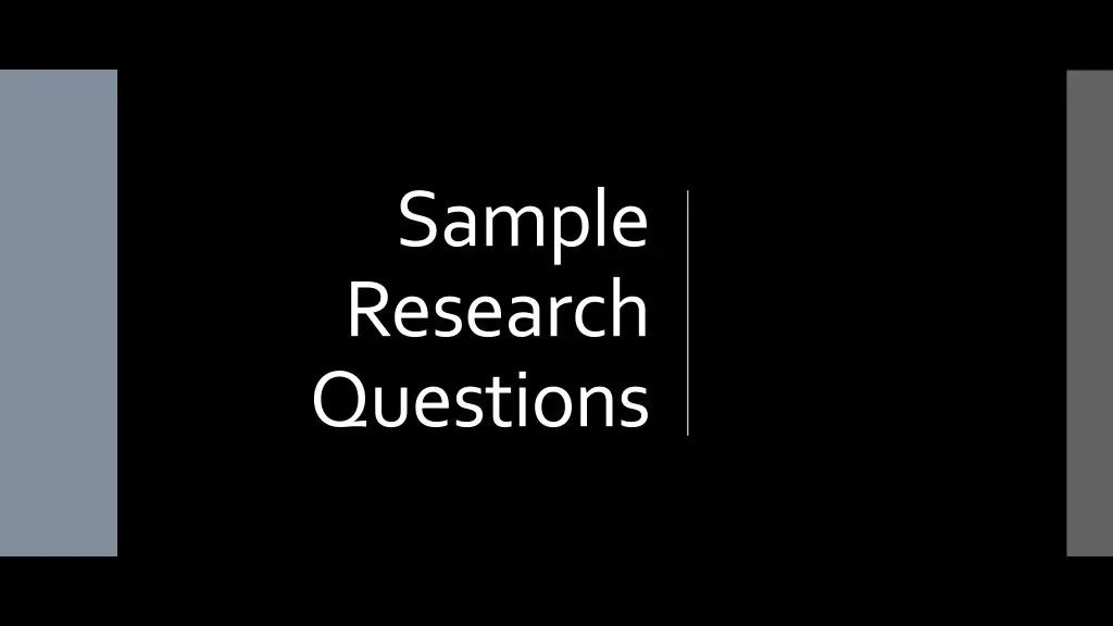 sample research questions