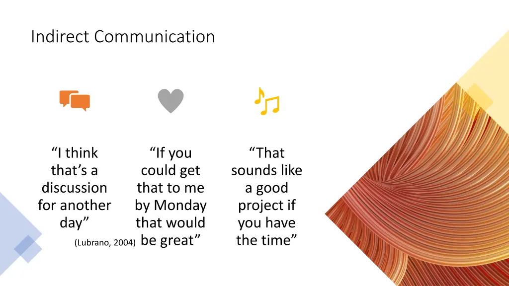 indirect communication