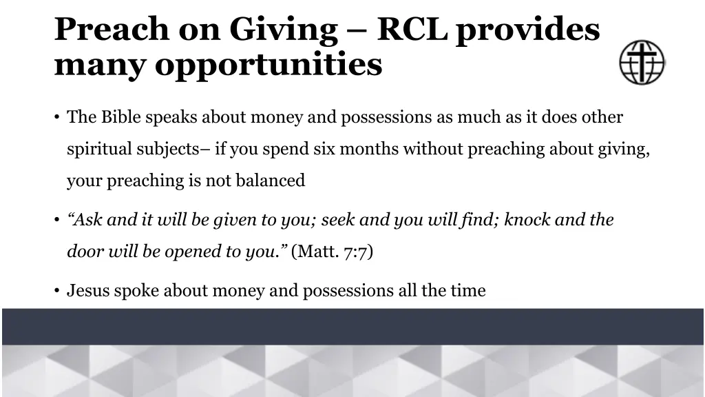 preach on giving rcl provides many opportunities