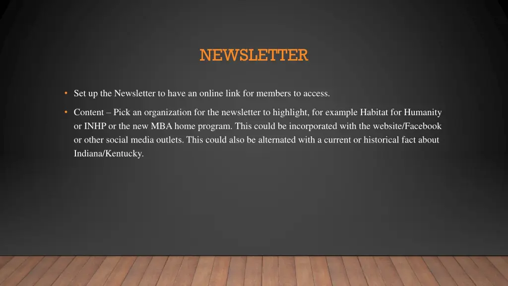 newsletter