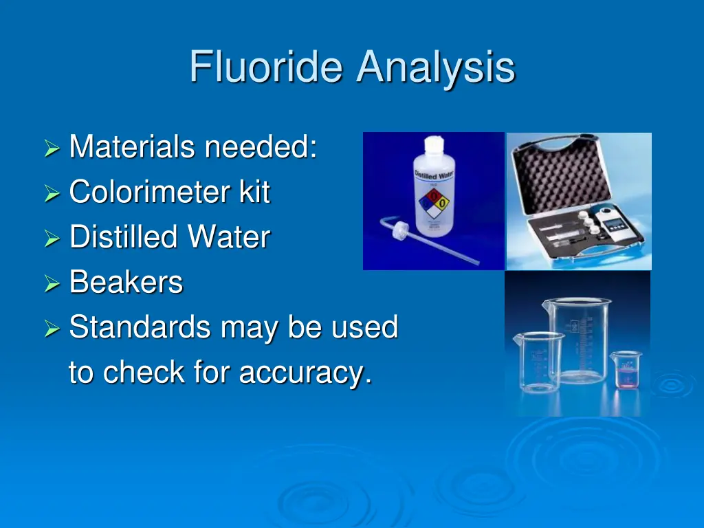 fluoride analysis