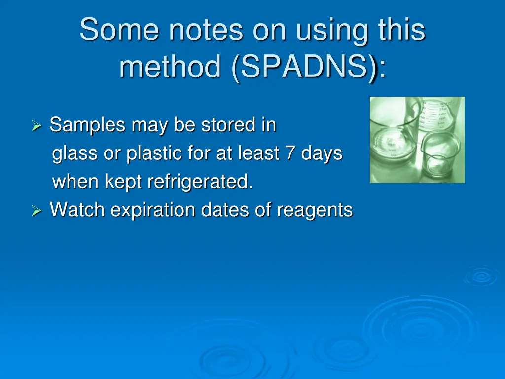 some notes on using this method spadns